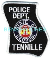 GEORGIA,TENNILLE POLICE 1 STATE SHAPED_wm